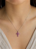 Collana Cianfrone Gioielli Donna in Oro Rubino 0.27 Ct COOR-117-198 - COOR-117-198